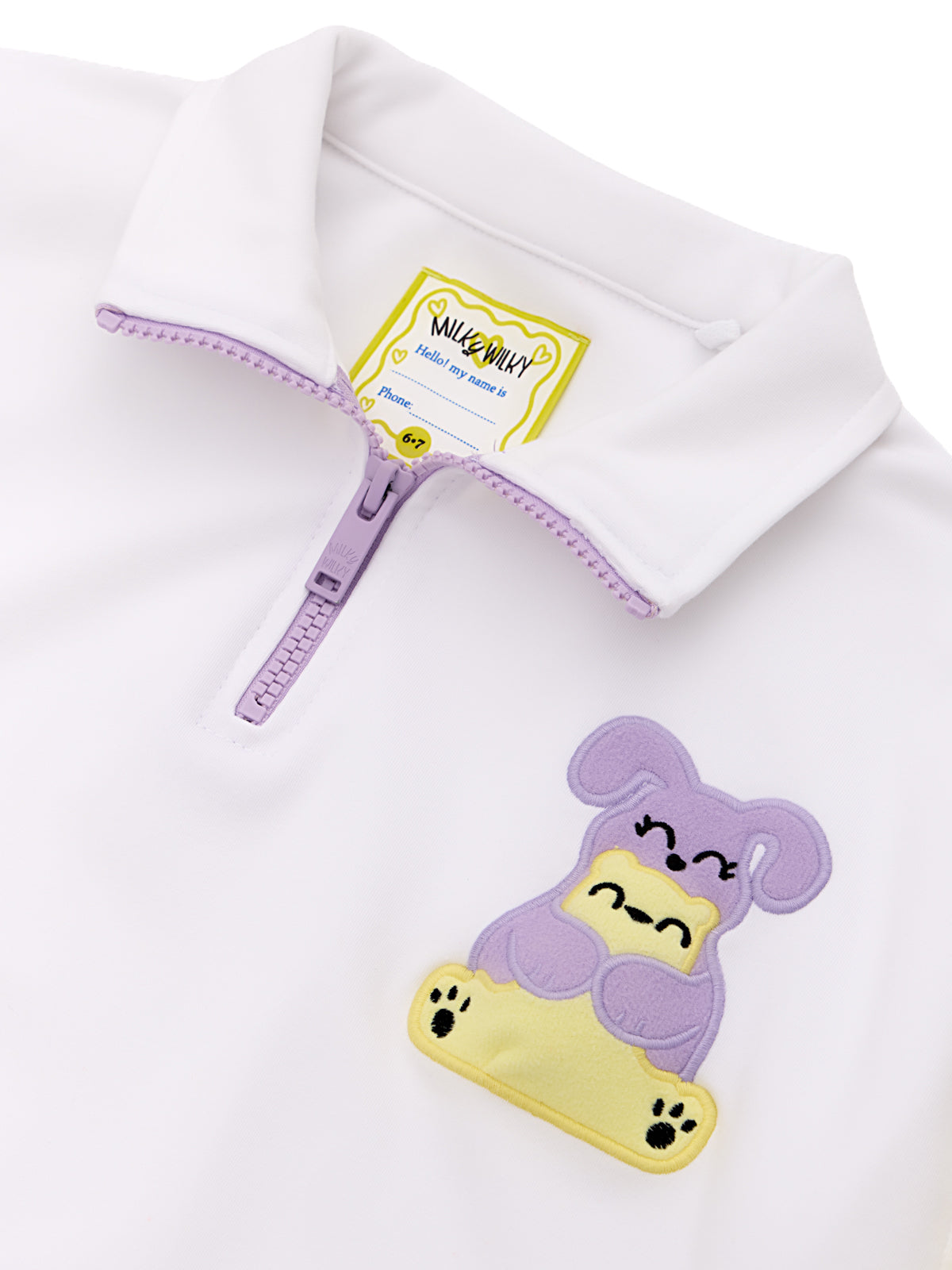 Half Zip Mock Neck Squeaky Sweatshirt