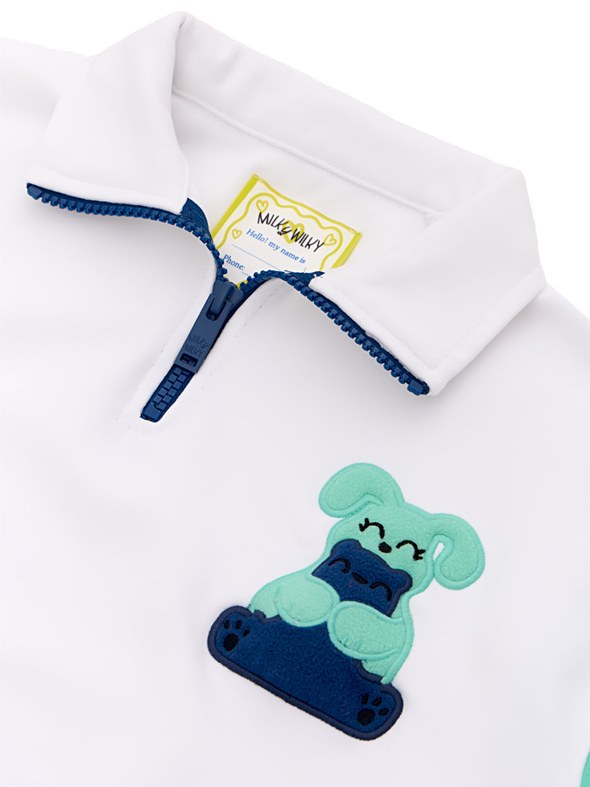 Half Zip Mock Neck Squeaky Swatshirt