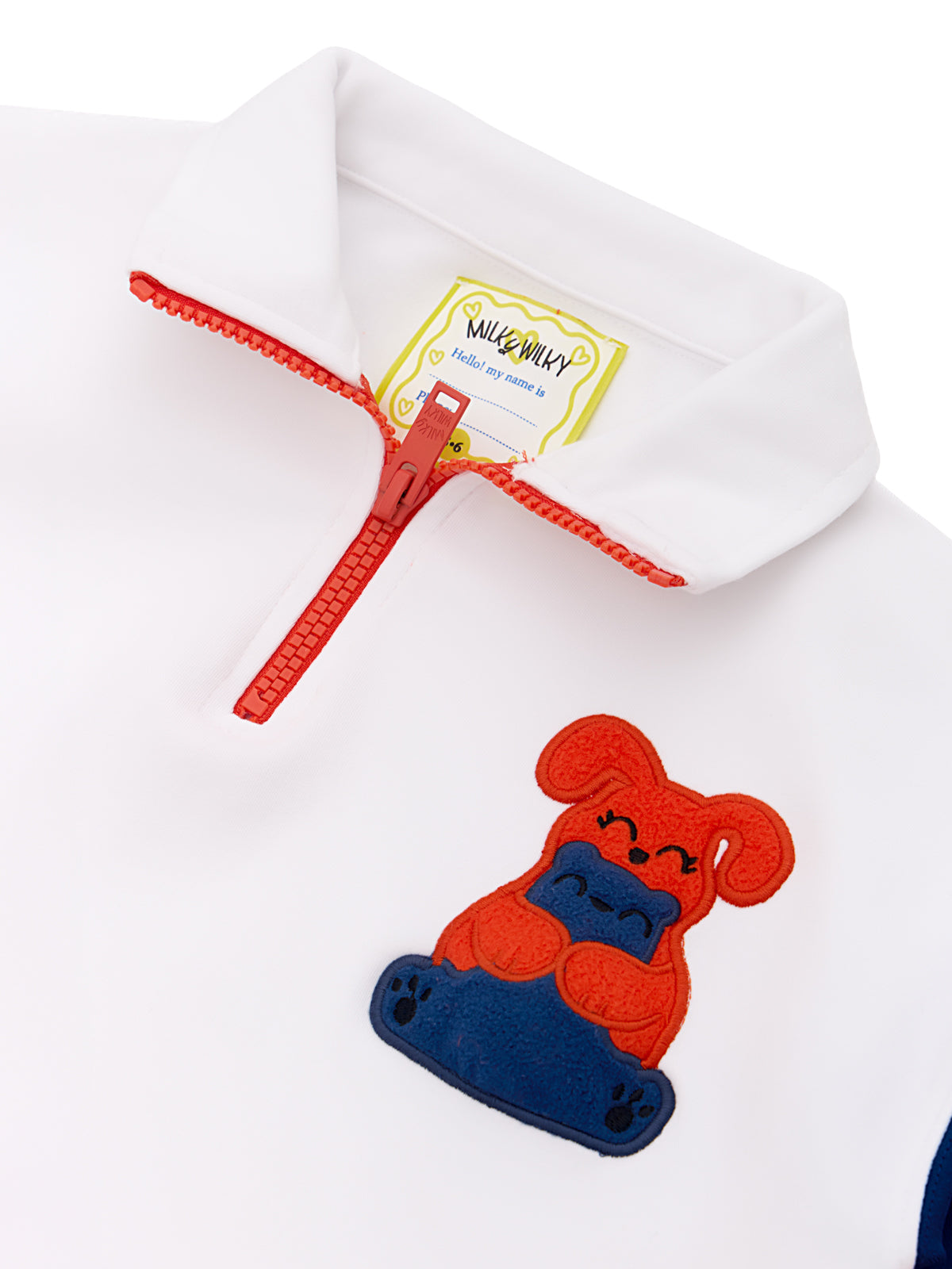 Half Zip Mock Neck Squeaky Swatshirt