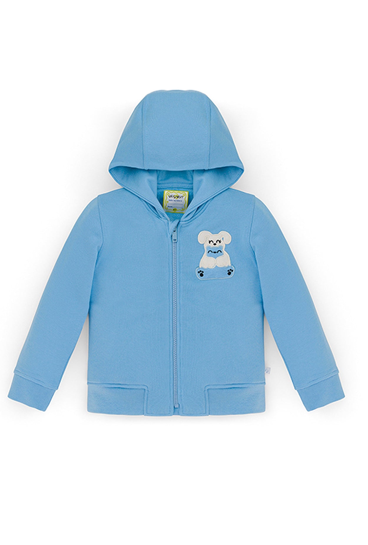 Squeaky Baby Blue Zipped Hoodie Sweatshirt