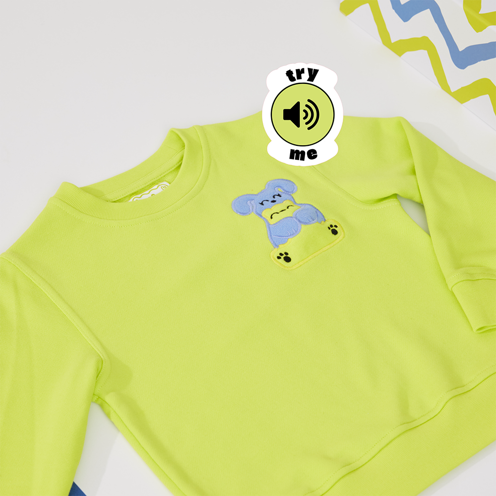 Squeaky Lime Crew Neck Sweatshirt