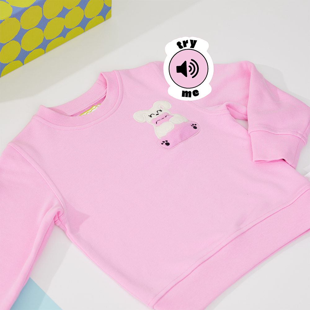 Squeaky Pink Crew Neck Sweatshirt