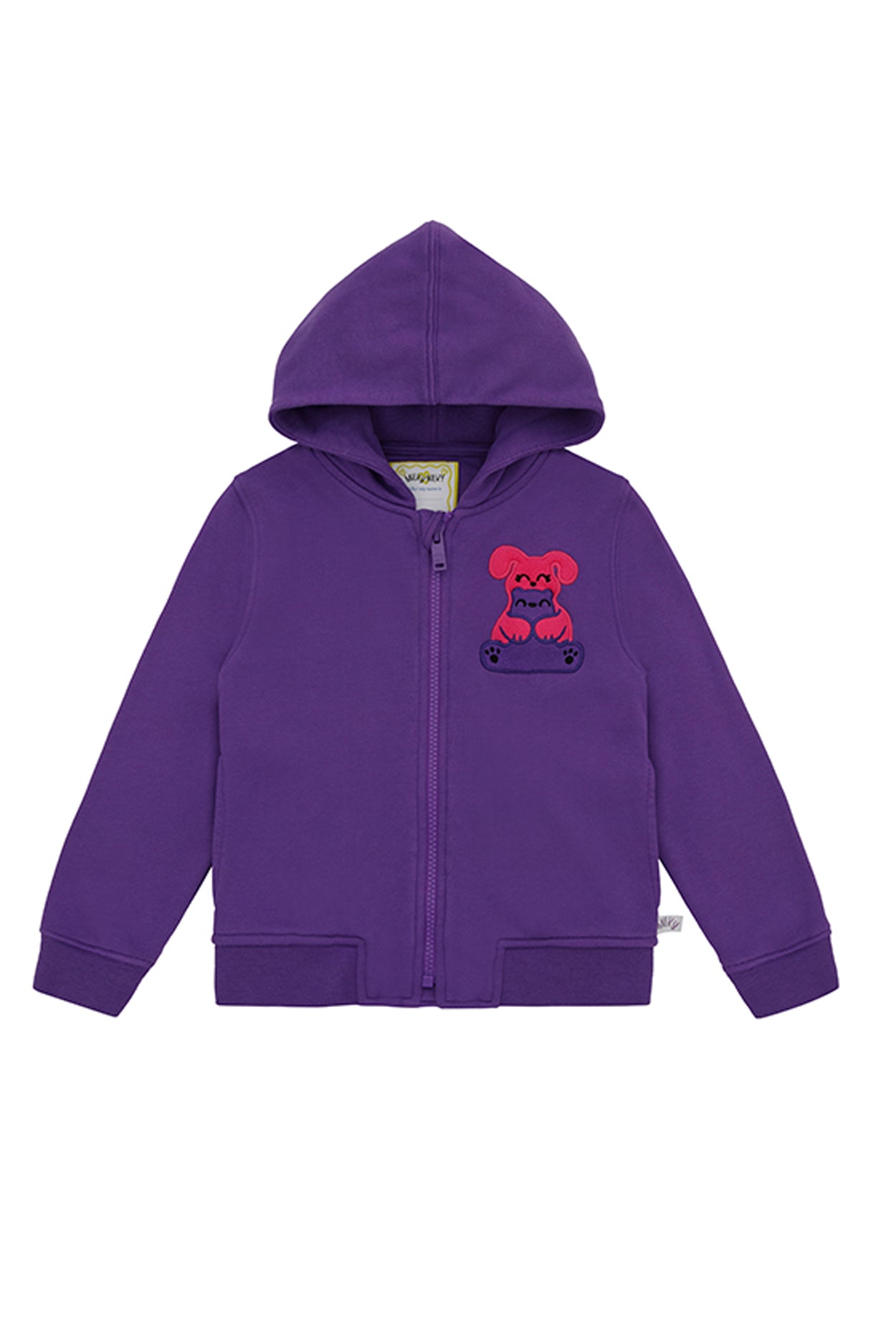 Squeaky Purple Zipped Hoodie Sweatshirt