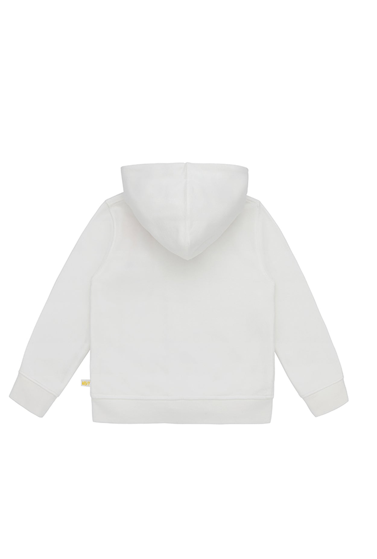 Squeaky White Zipped Hoodie Sweatshirt