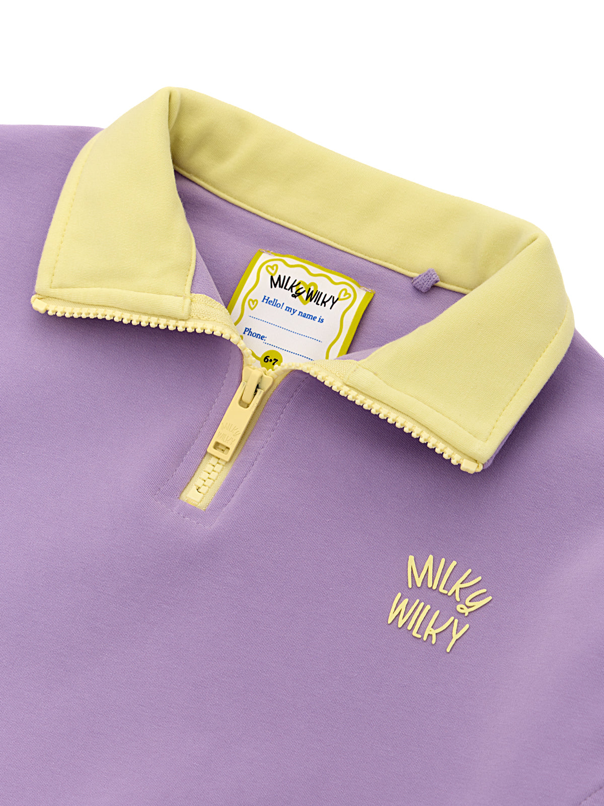 Half Zip Mock Neck Sweatshirt
