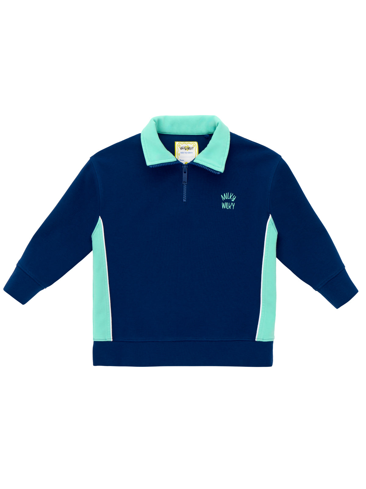 Half Zip Mock Neck Sweatshirt