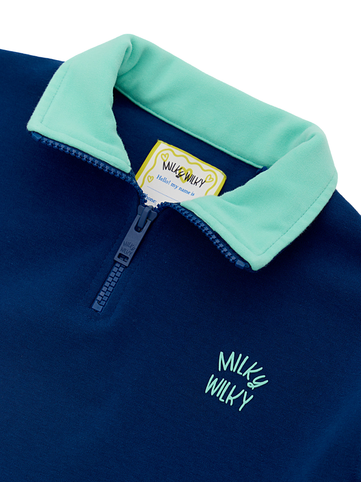 Half Zip Mock Neck Sweatshirt