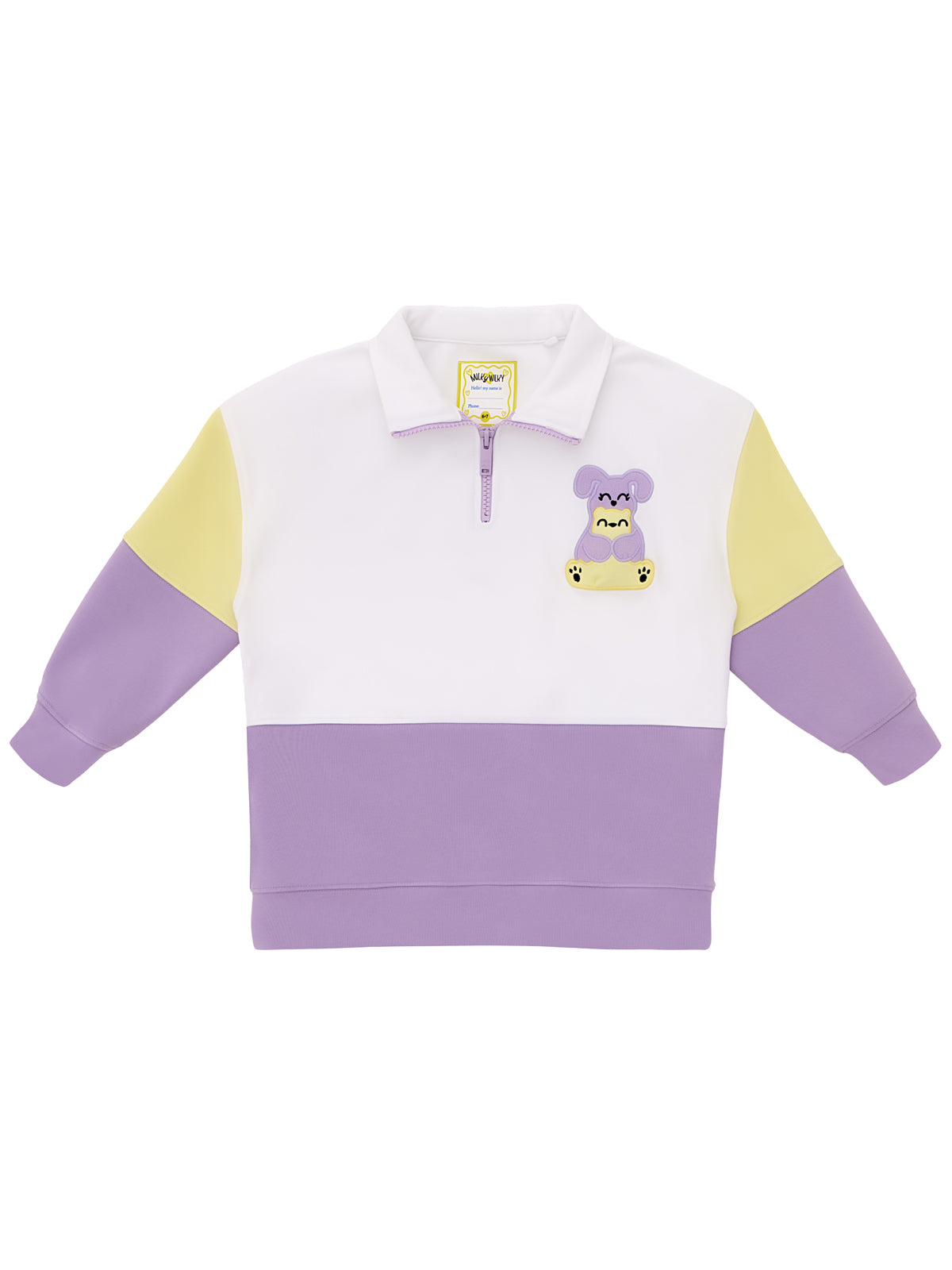 Half Zip Mock Neck Squeaky Sweatshirt