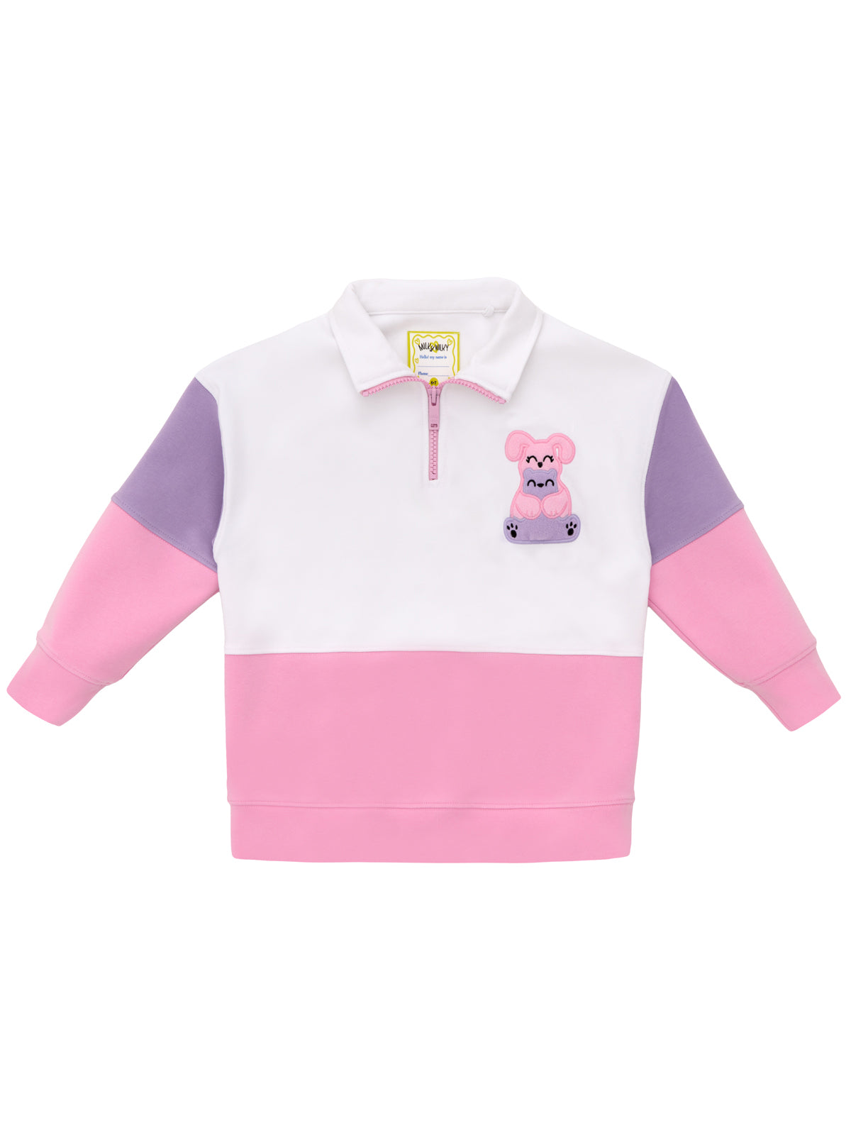 Half Zip Mock Neck Squeaky Sweatshirt