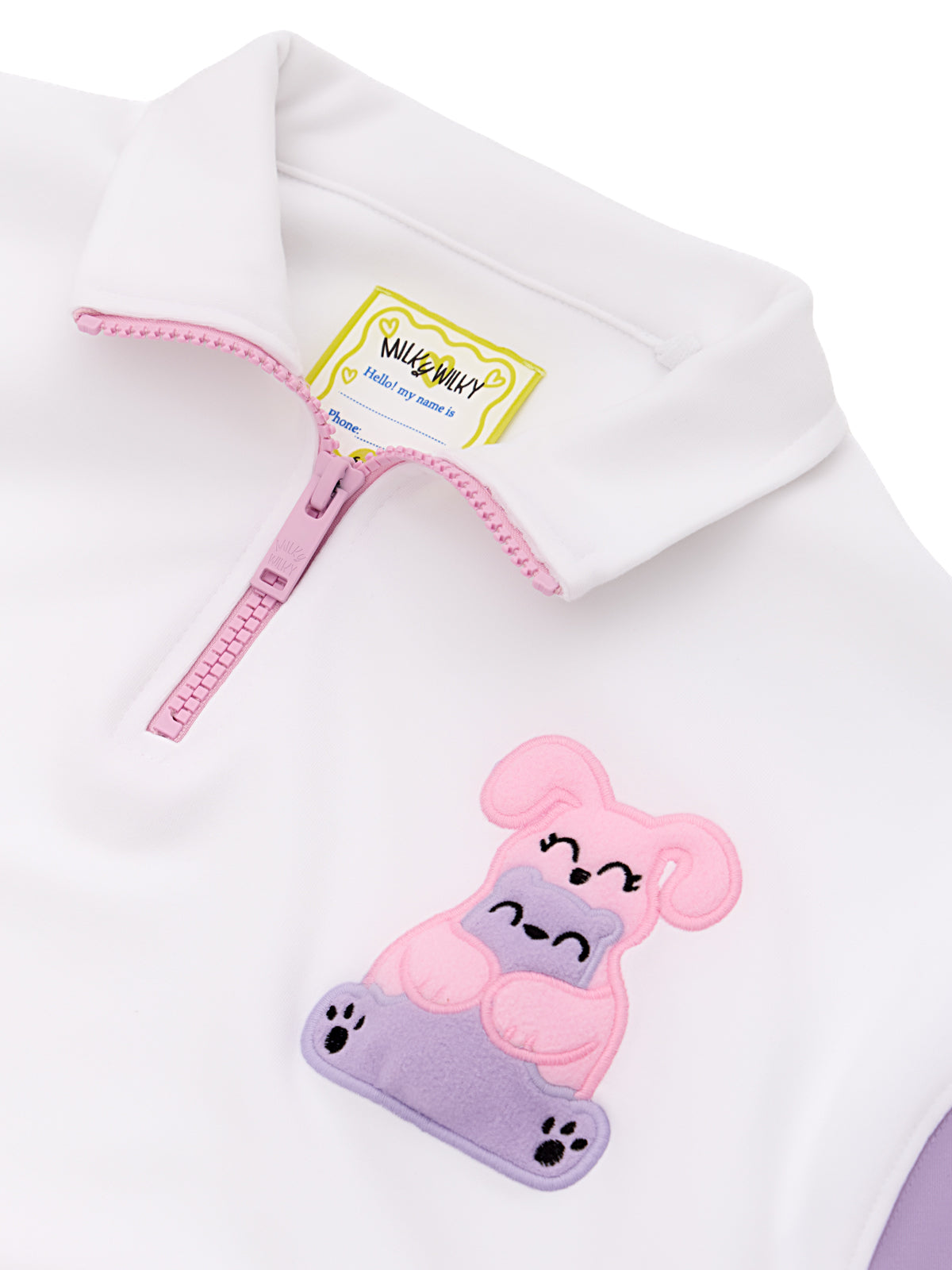 Half Zip Mock Neck Squeaky Sweatshirt