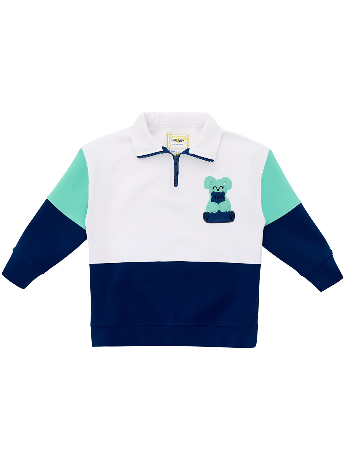 Half Zip Mock Neck Squeaky Swatshirt