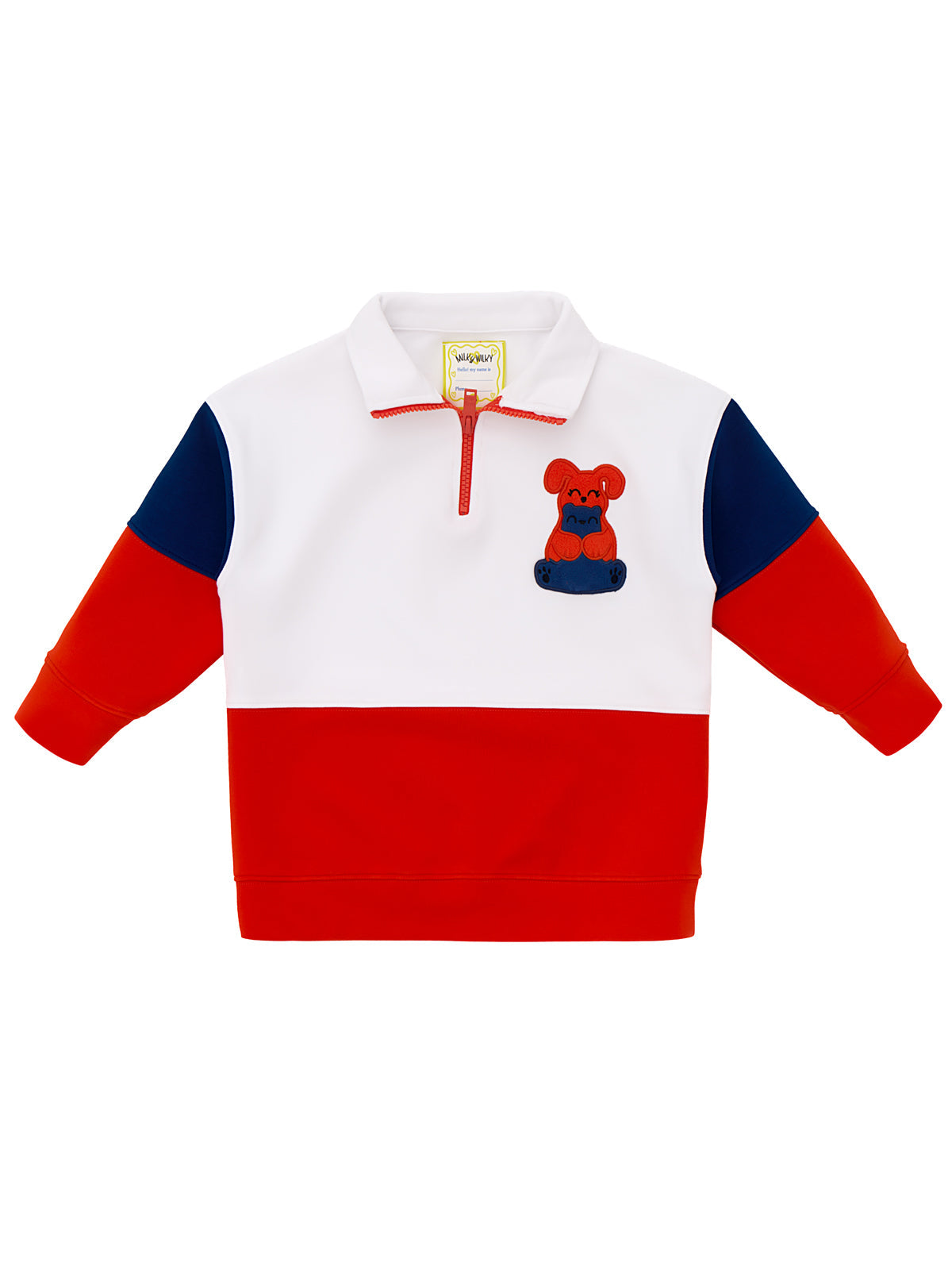 Half Zip Mock Neck Squeaky Swatshirt