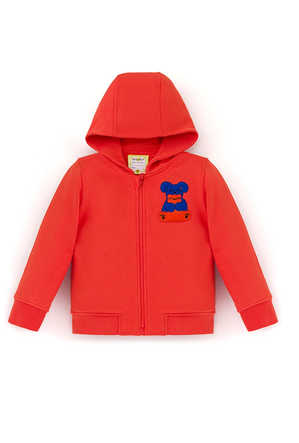 Squeaky Orange Zipped Hoodie Sweatshirt