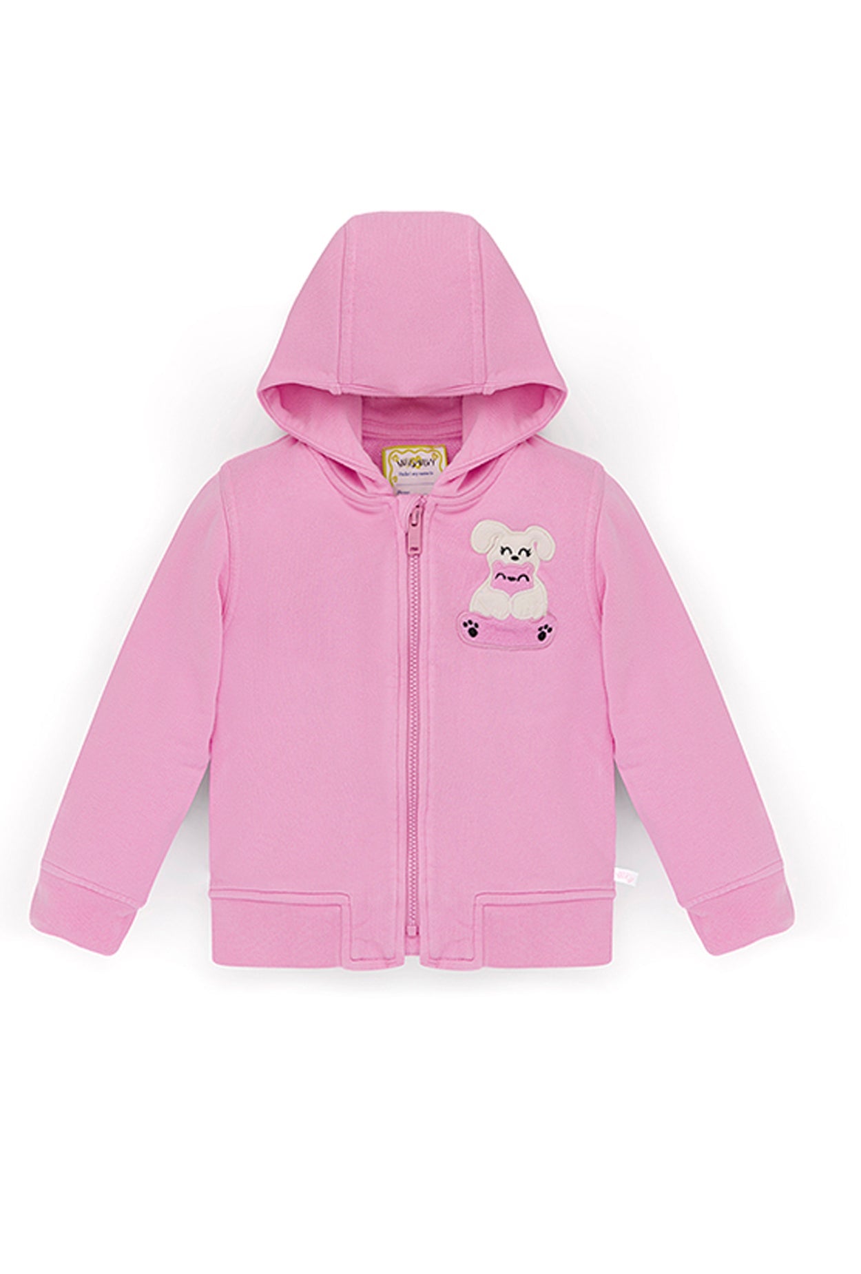 Squeaky Pink Zipped Hoodie Sweatshirt