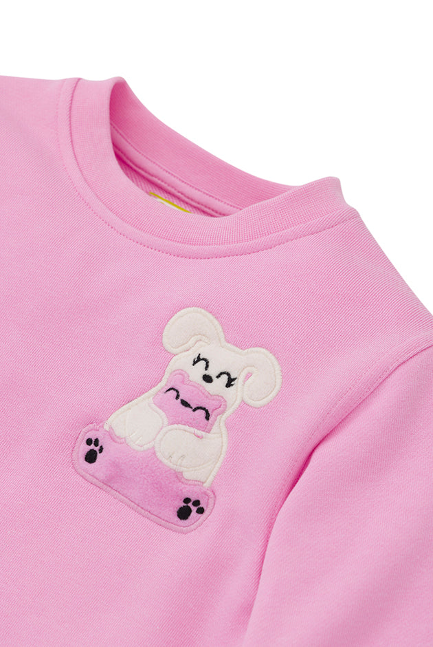 Squeaky Pink Crew Neck Sweatshirt