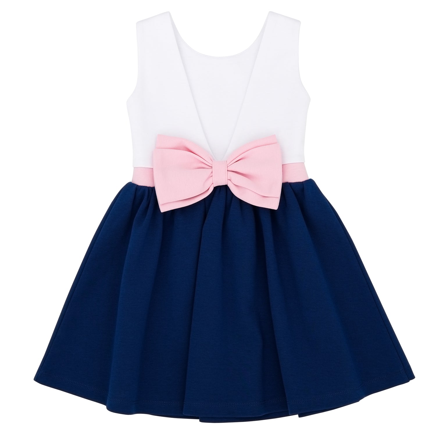 Girl Dress With a Bow at Back